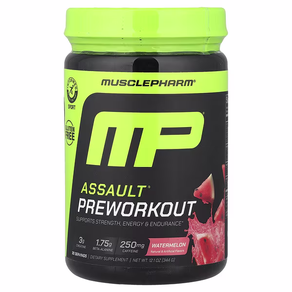 MusclePharm, Assault® Preworkout, Watermelon, 12.1 oz (344 g)