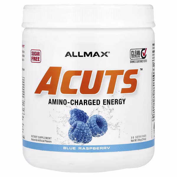 ALLMAX, ACUTS™, Amino-Charged Energy, Blue Raspberry, 7.4 oz (210 g)