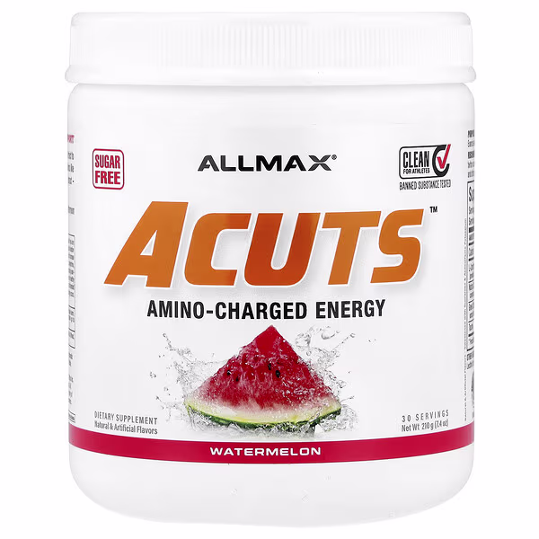 ALLMAX, ACUTS™, Amino-Charged Energy, Watermelon, 7.4 oz (210 g)