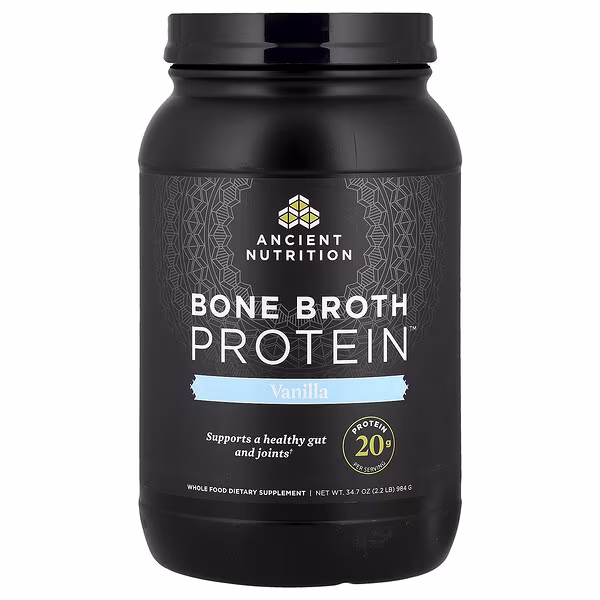 Ancient Nutrition, Bone Broth Protein™, Vanilla, 2.2 lbs (984 g)