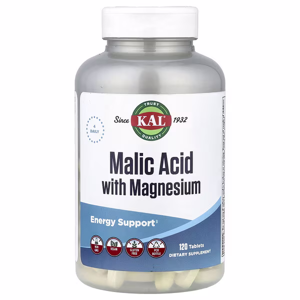 KAL, Malic Acid with Magnesium, 120 Tablets