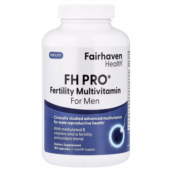 Fairhaven Health, FH Pro® Fertility Multivitamin for Men, 180 Capsules