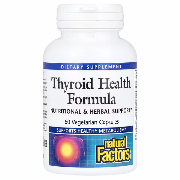 Natural Factors, Thyroid Health Formula, 60 Vegetarian Capsules
