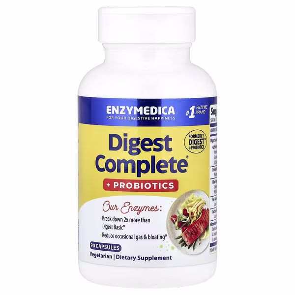 Enzymedica, Digest Complete® +Probiotics, 90 Capsules