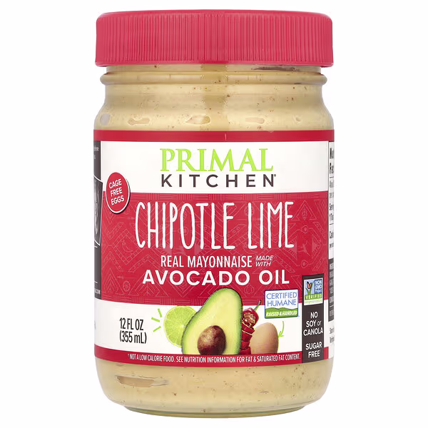 Primal Kitchen, Chipotle Lime Real Mayonnaise Made with Avocado Oil, 12 fl oz (355 ml)