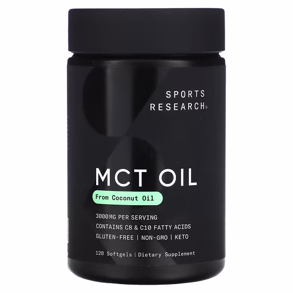 Sports Research, MCT Oil, 120 Softgels (1,000 mg per Softgel)