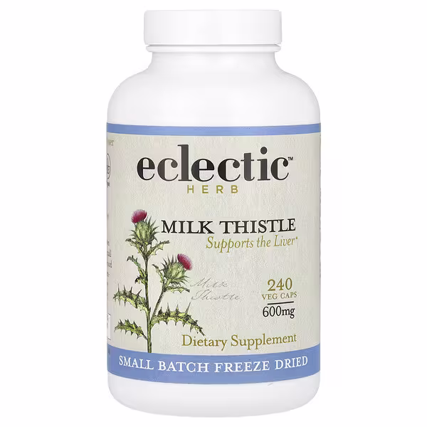 Eclectic Herb, Milk Thistle, 240 Veg Caps (600 mg per Cap)