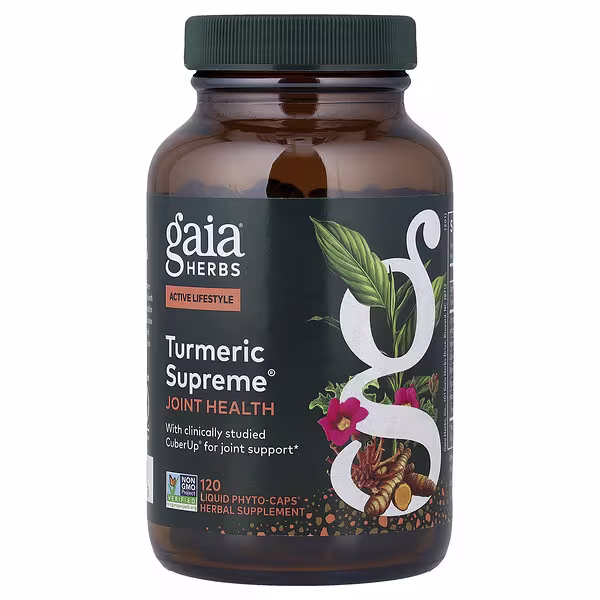 Gaia Herbs, Turmeric Supreme®, Joint Health, 120 Liquid Phyto-Caps®