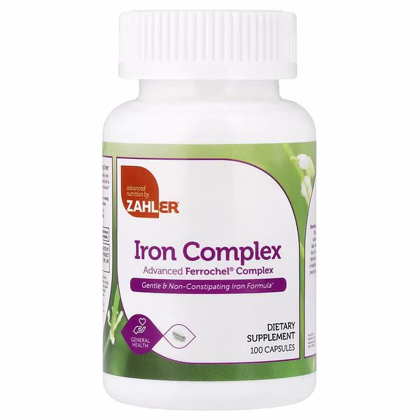 Zahler, Iron Complex, 100 Capsules