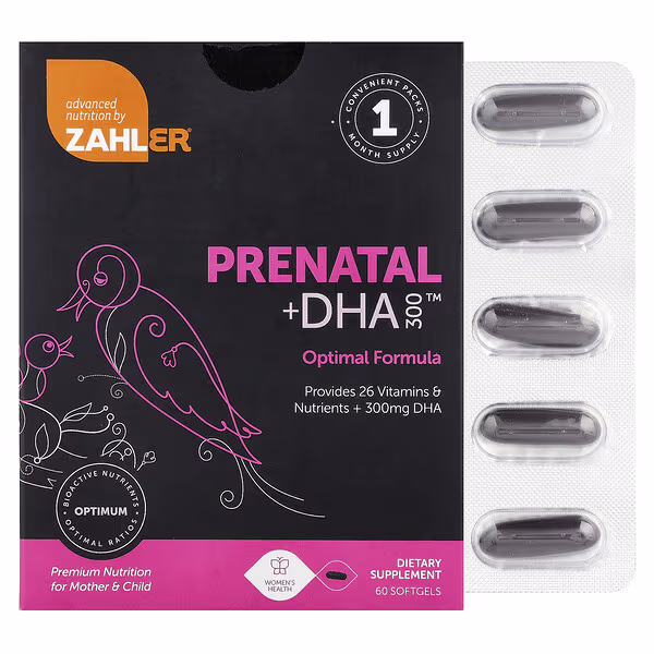 Zahler, Prenatal + DHA 300™, 60 Softgels