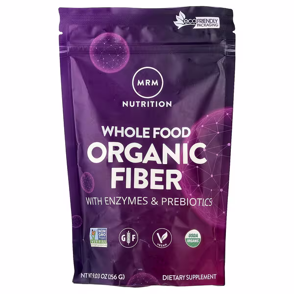 MRM Nutrition, Whole Food, Organic Fiber with Enzymes and Prebiotics, 9.03 oz (256 g)