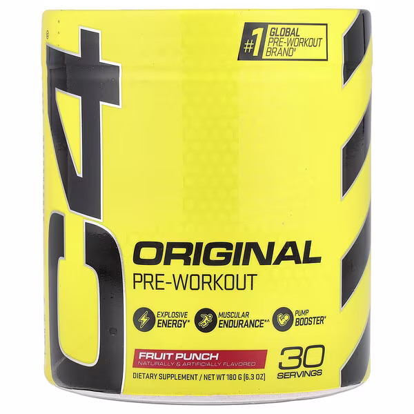 C4 / Cellucor, C4® Original, Pre-Workout, Fruit Punch, 6.3 oz (180 g)