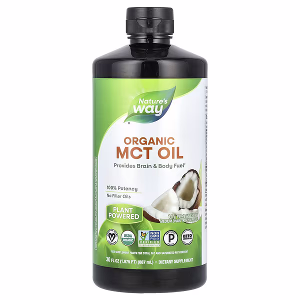 Nature's Way, Organic MCT Oil, 30 fl oz (887 ml)