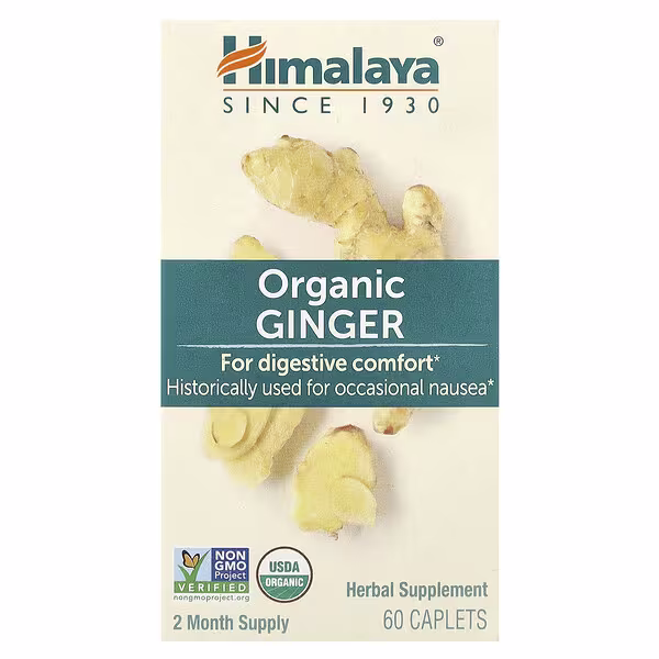 Himalaya, Organic Ginger, 60 Caplets