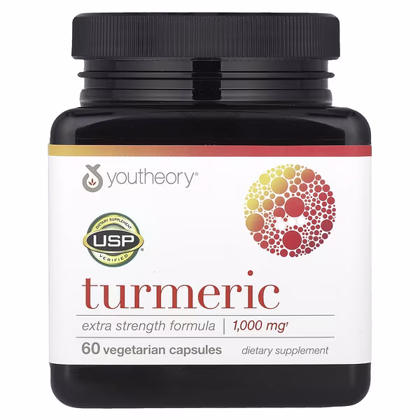 Youtheory, Turmeric, 60 Vegetarian Capsules