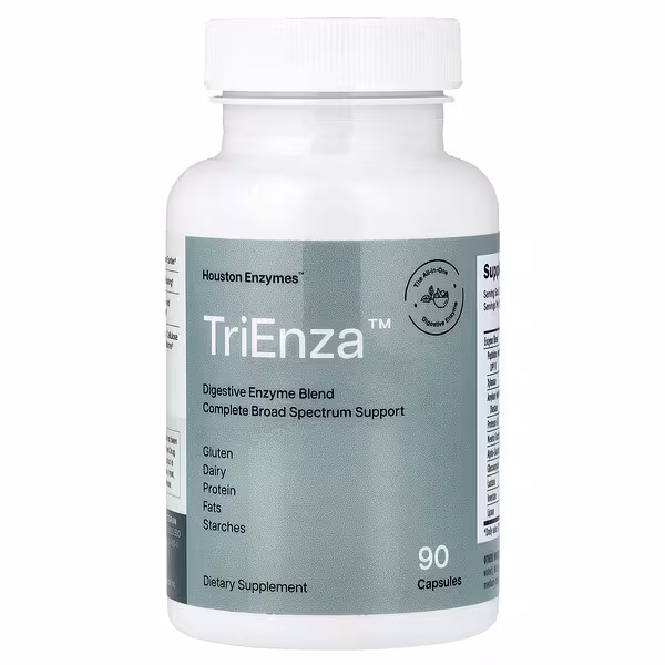 Houston Enzymes, TriEnza™, Digestive Enzyme Blend, 90 Capsules
