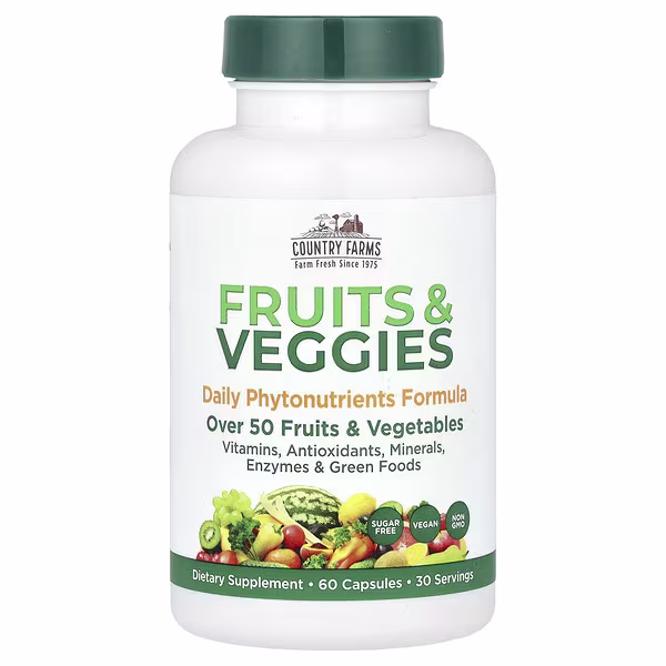 Country Farms, Fruits & Veggies, 60 Capsules