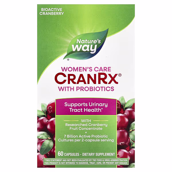 Nature's Way, CranRx®, Women's Care with Probiotics, 60 Capsules