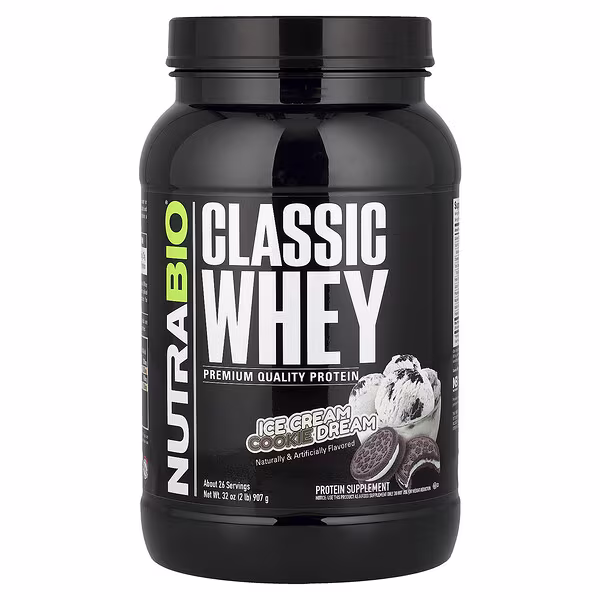 NutraBio, Classic Whey Protein, Ice Cream Cookie Dream, 2 lbs (907 g)