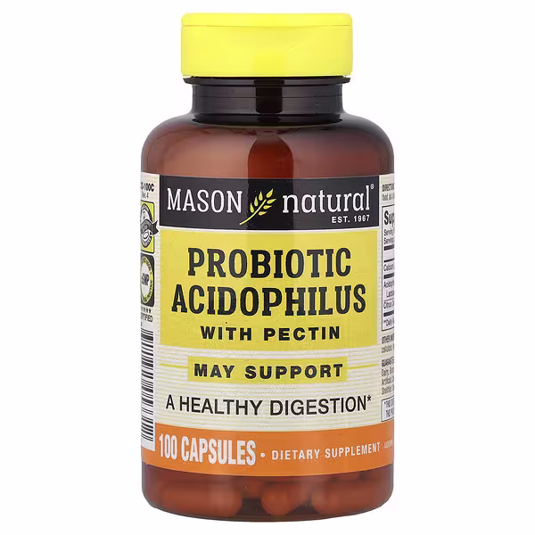 Mason Natural, Probiotic Acidophilus with Pectin, 100 Capsules