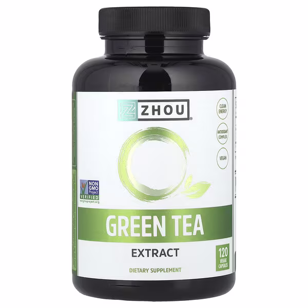 Zhou Nutrition, Green Tea Extract, 500 mg, 120 Veggie Capsules