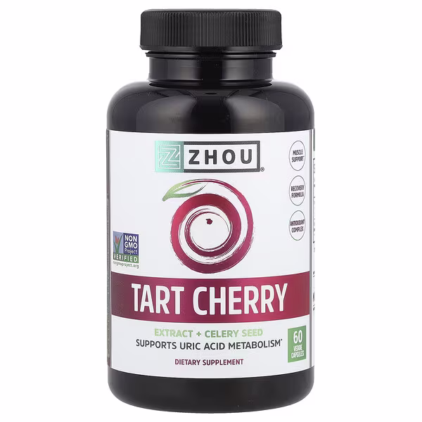 Zhou Nutrition, Tart Cherry Extract + Celery Seed, 60 Veggie Capsules