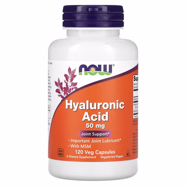 NOW Foods, Hyaluronic Acid With MSM, 50 mg, 120 Veg Capsules