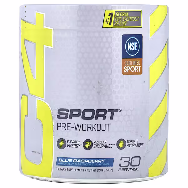 C4 / Cellucor, C4 Sport®, Pre-Workout, Blue Raspberry, 7.5 oz (213 g)