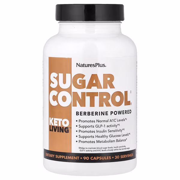 NaturesPlus, Keto Living™, Sugar Control®, 90 Capsules