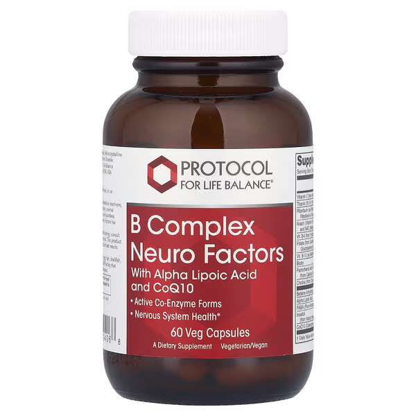 Protocol for Life Balance, B Complex Neuro Factors, 60 Veg Capsules