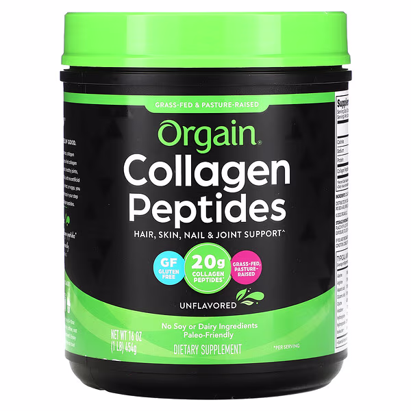 Orgain, Collagen Peptides, Unflavored, 1 lb (454 g)