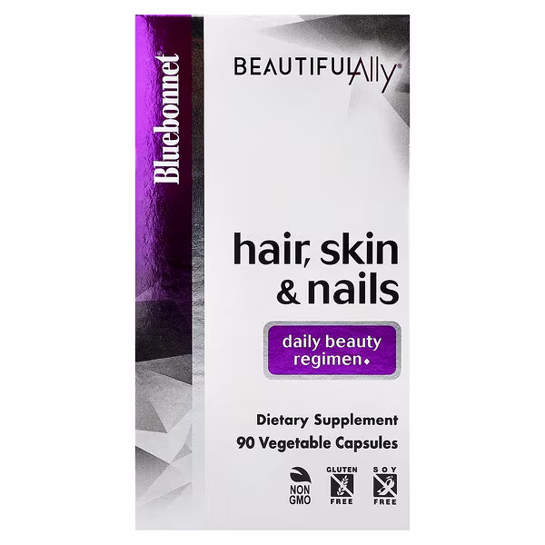 Bluebonnet Nutrition, Beautiful Ally®, Hair, Skin & Nails, 90 Vegetable Capsules