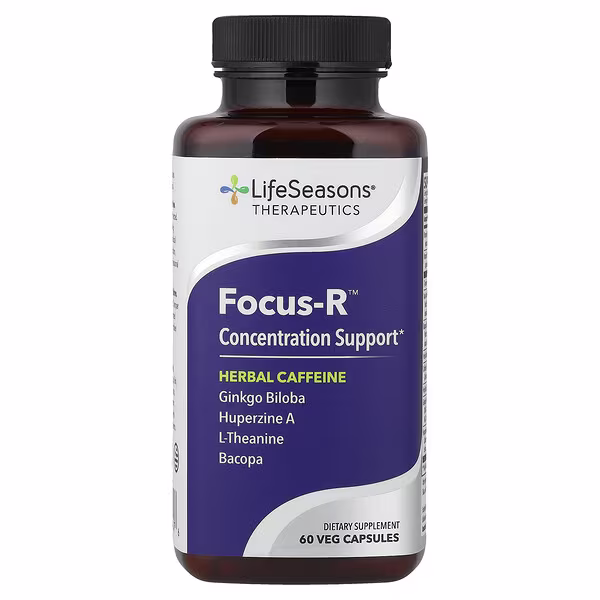 LifeSeasons, Focus-R™, Concentration Support, 60 Veg Capsules