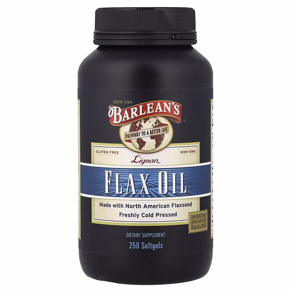 Barlean's, Lignan Flax Oil, 250 Softgels