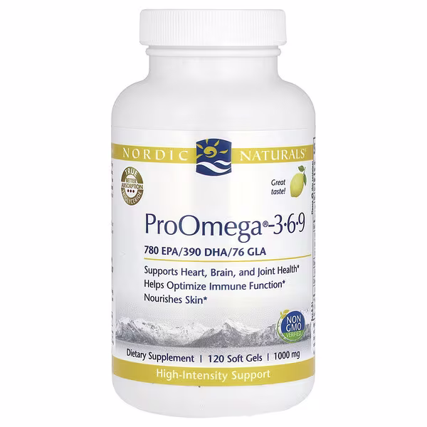 Nordic Naturals, ProOmega 3-6-9, Lemon, 120 Soft Gels