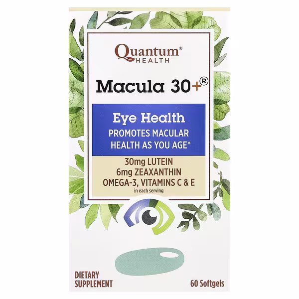 Quantum Health, Macula 30+®, Eye Health, 60 Softgels