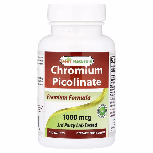 Best Naturals, Chromium Picolinate, 1,000 mcg, 120 Tablets