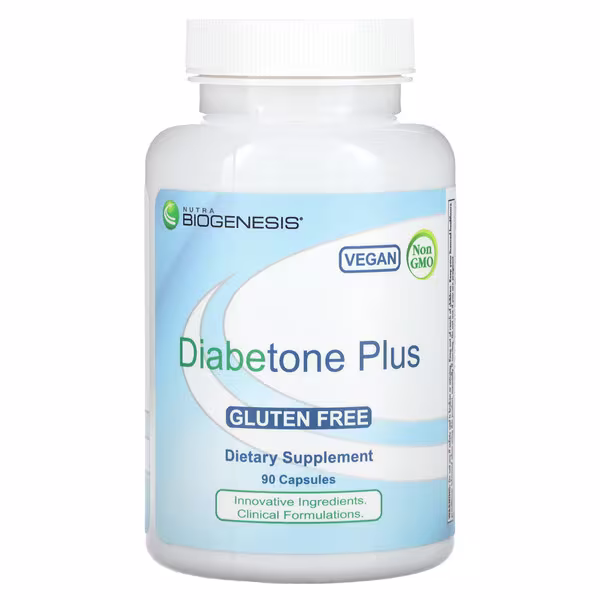 Nutra BioGenesis, Diabetone Plus, 90 Capsules