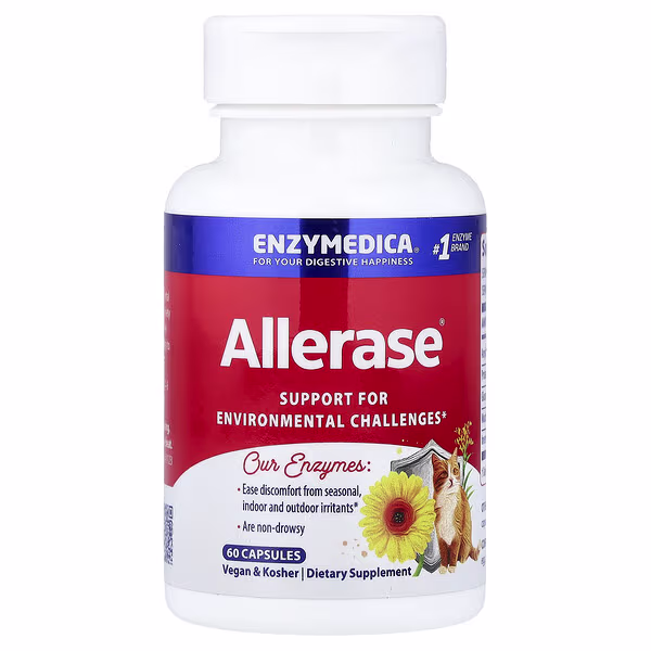Enzymedica, Allerase®, 60 Capsules