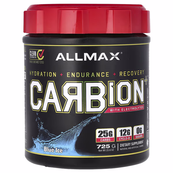 ALLMAX, CARBION+™ With Electrolytes, Blue Ice, 25.6 oz (725 g)