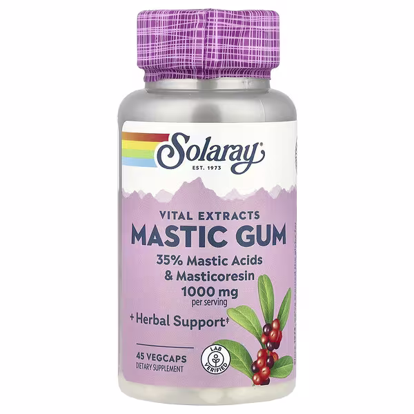 Solaray, Vital Extracts, Mastic Gum, 45 VegCaps (500 mg per Capsule)