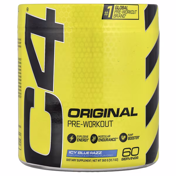 C4 / Cellucor, C4® Original, Pre-Workout, Icy Blue Razz, 12.7 oz (360 g)