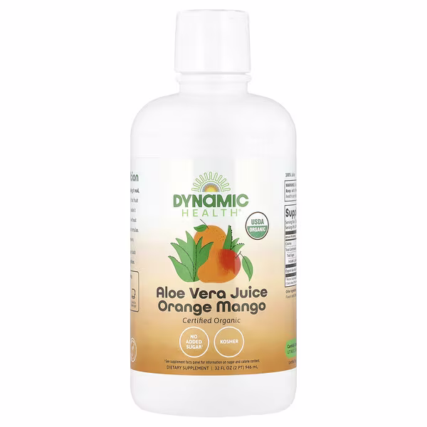 Dynamic Health, Aloe Vera Juice, Orange Mango, 32 fl oz (946 ml)