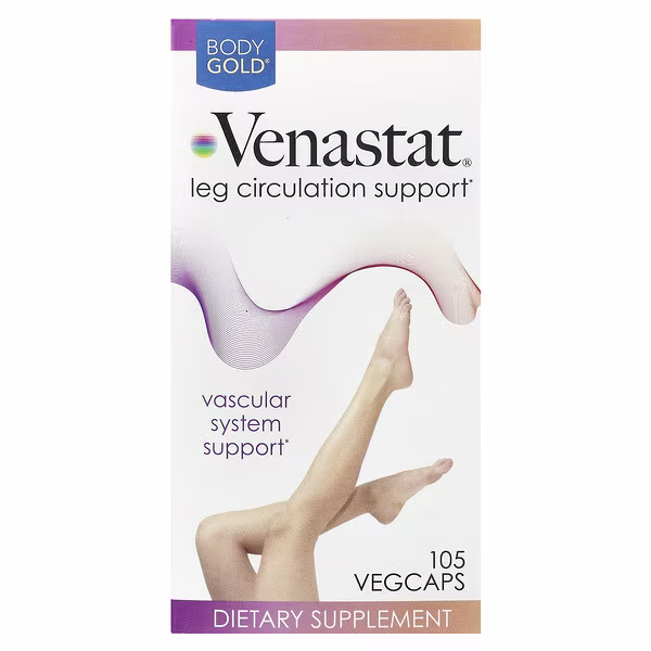 BodyGold, Venastat® Leg Circulation Support , 105 VegCaps
