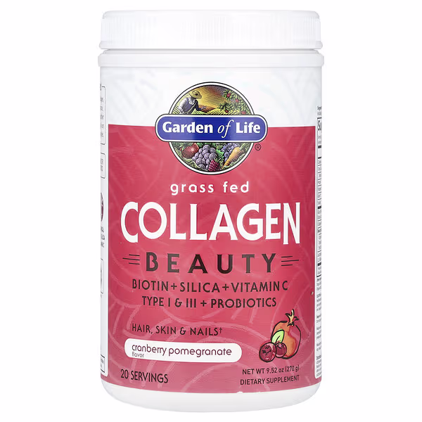 Garden of Life, Grass Fed Collagen Beauty, Cranberry Pomegranate, 9.52 oz (270 g)