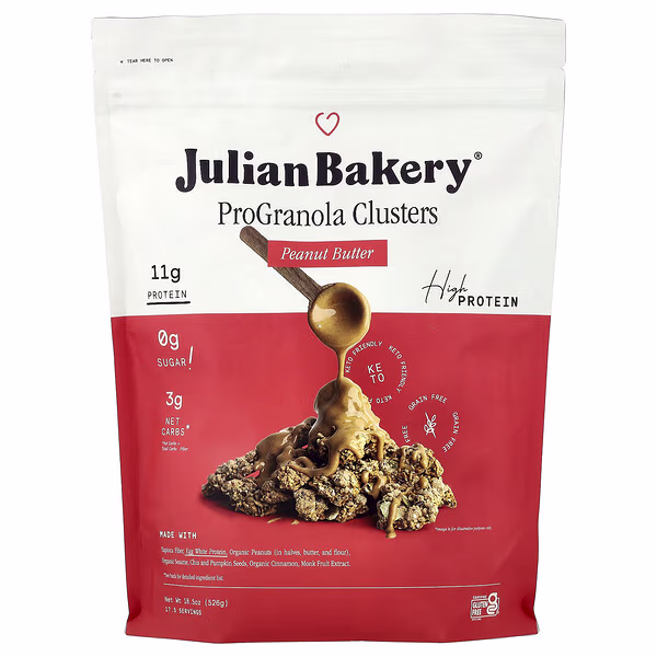 Julian Bakery, ProGranola Clusters, Peanut Butter, 18.5 oz (526 g)