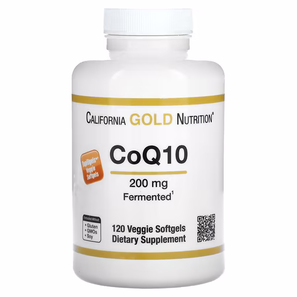 California Gold Nutrition, CoQ10, 200 mg, 120 Veggie Softgels