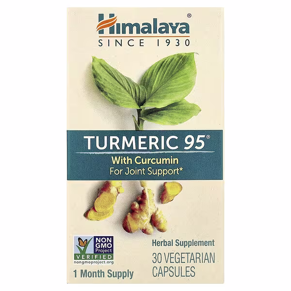 Himalaya, Turmeric 95® with Curcumin, 30 Vegetarian Capsules