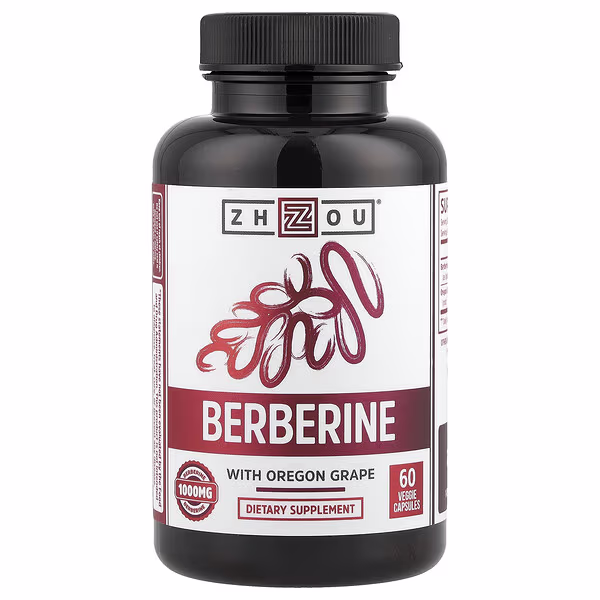 Zhou Nutrition, Berberine with Oregon Grape, 60 Veggie Capsules