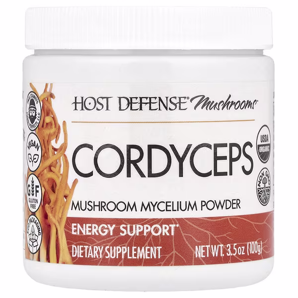 Host Defense, Mushrooms™, Cordyceps, Mushroom Mycelium Powder, 3.5 oz (100 g)